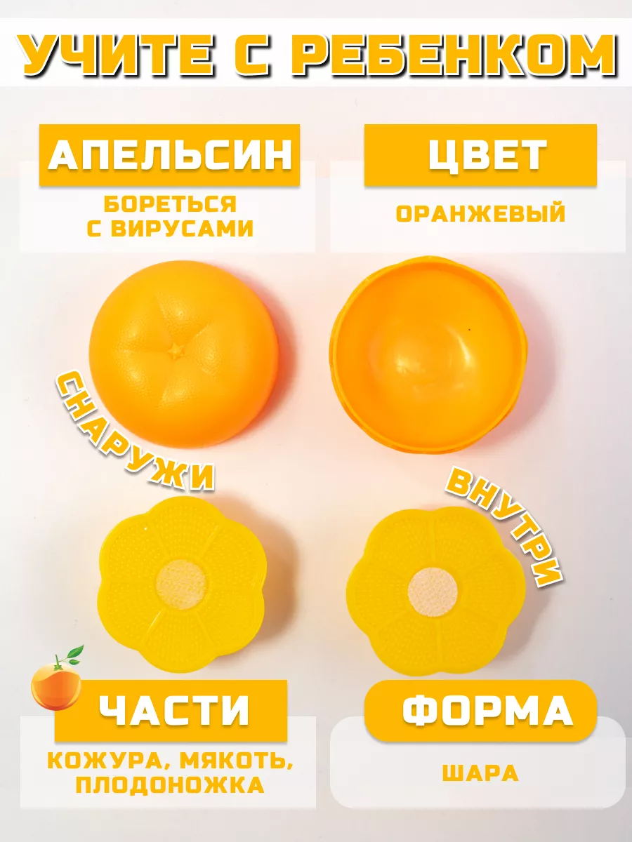 Игрушка TIPTOPOLIS Фрукты 11 предм. - фото 10