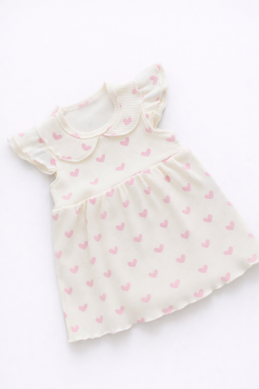 Боди-платье Супер Пупс бд/платье/2крыл/розовыесердца - фото 1