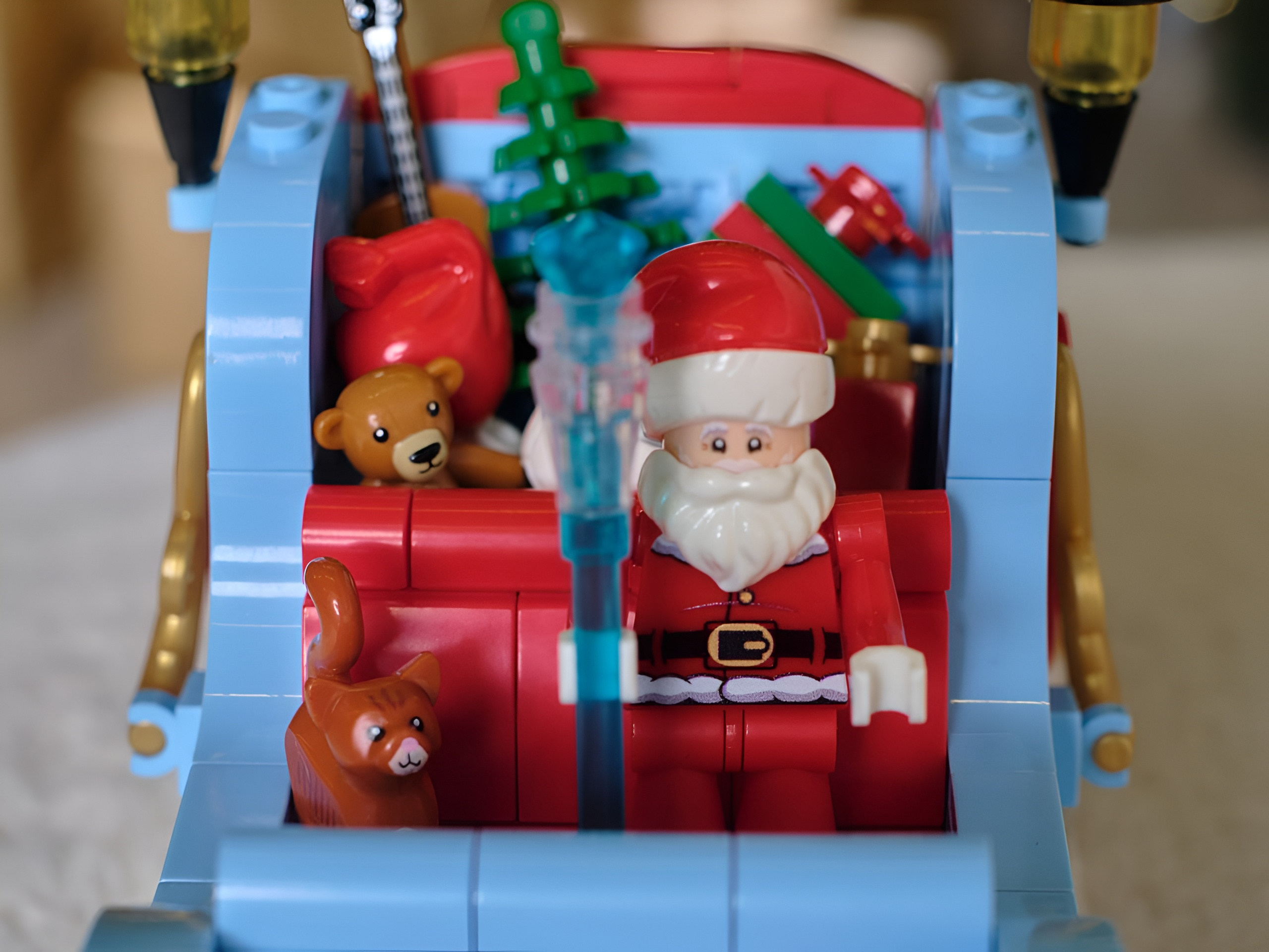 Конструктор brick labs Сани Деда Мороза из мини-блоков 359 дет. - фото 6