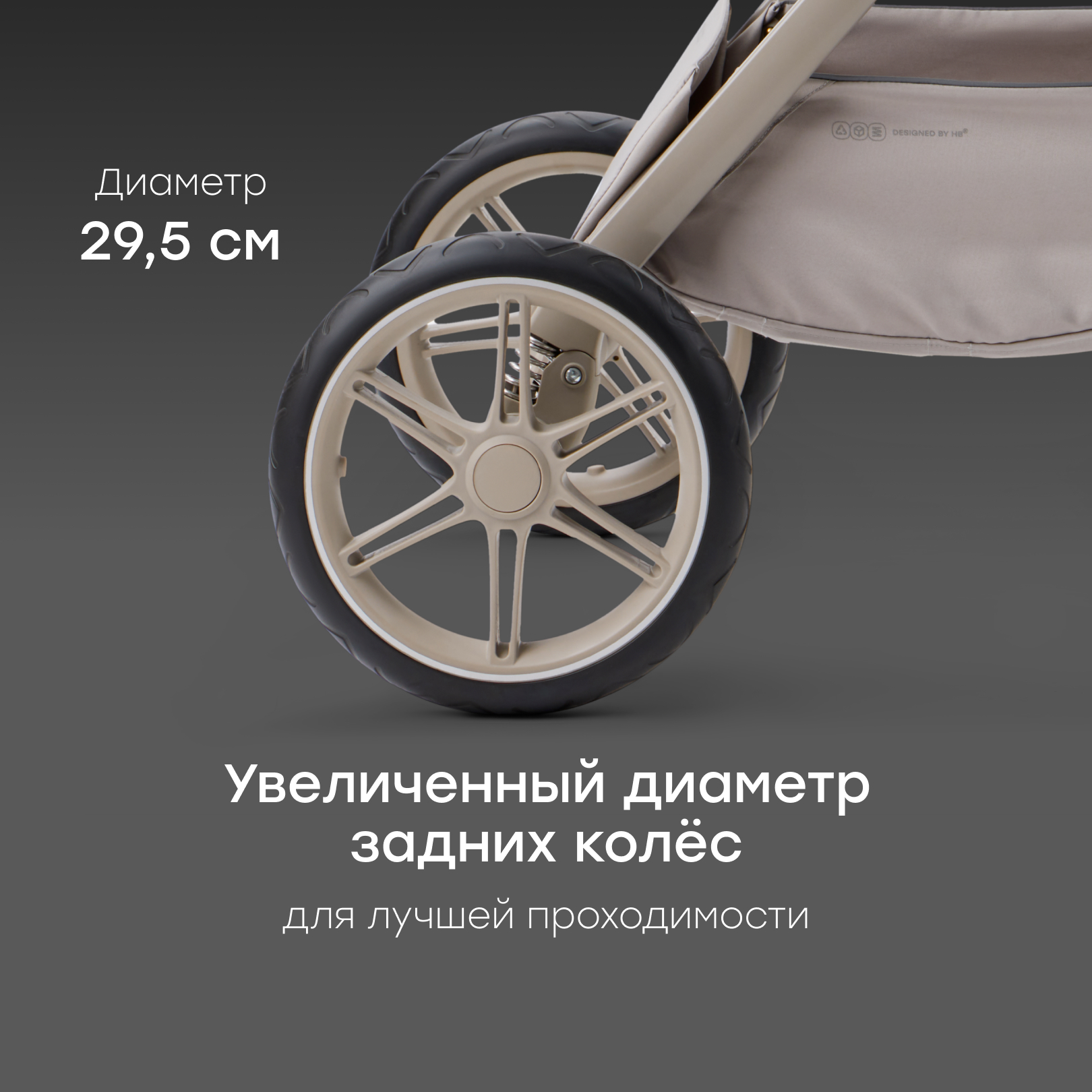 Коляска 2в1 Happy Baby Kidlander grey серый - фото 19