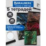 Общая тетрадь Brauberg клетка 48 лист. 5 шт.