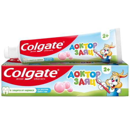 Зубная паста Colgate Доктор Заяц со вкусом жвачки c 2лет 50мл