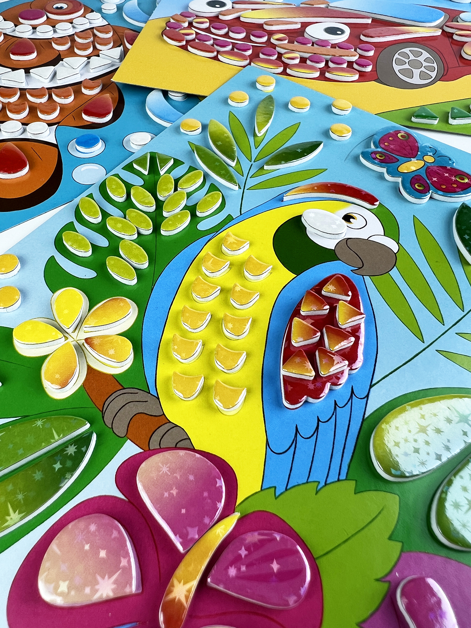 Аппликация Дрофа-Медиа Машинка Рыбка Попугайчик - фото 10