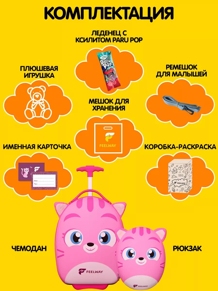 Чемодан Feelway Кошка - фото 3