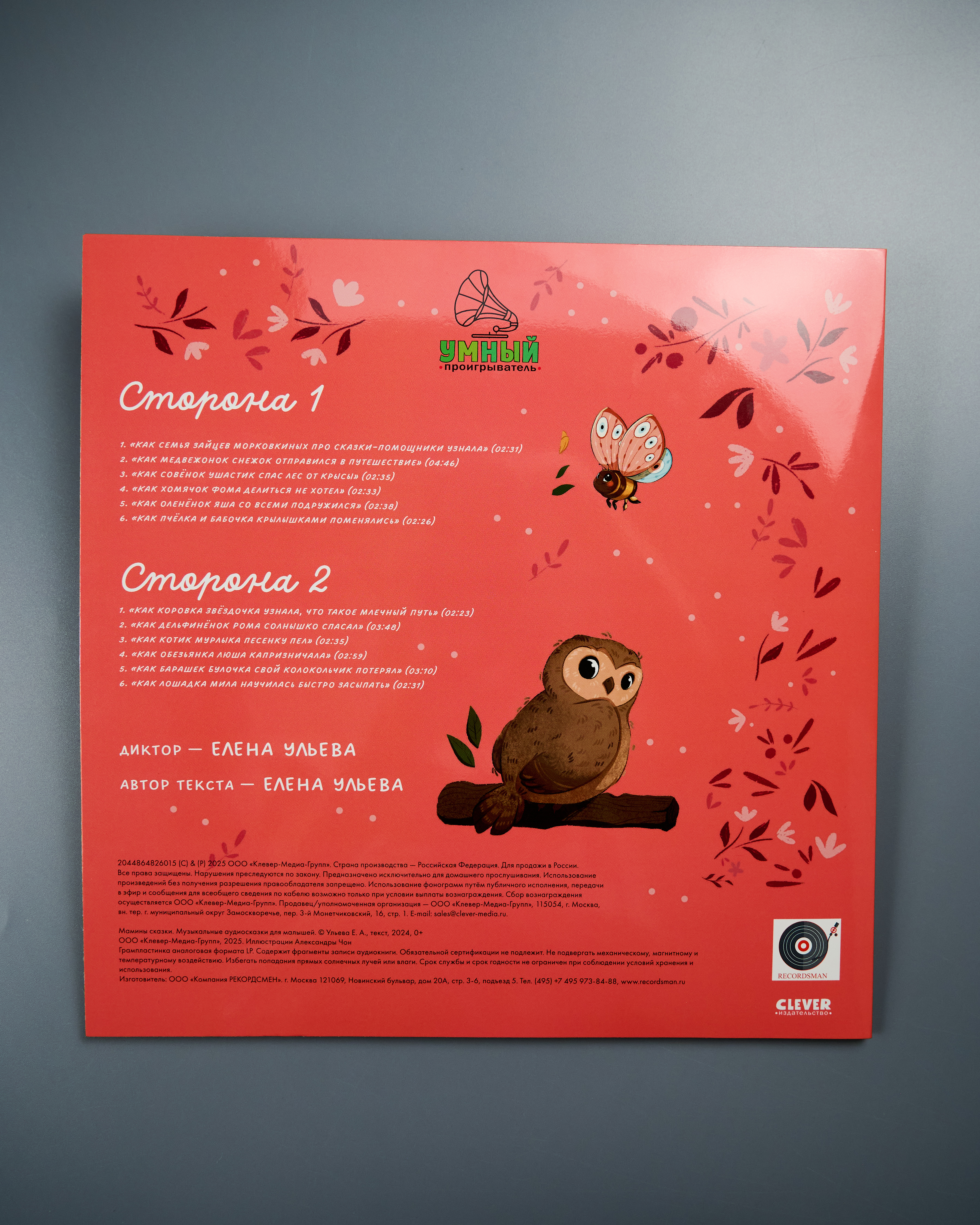 Аудиокнига на виниле Clever пластинка - фото 2