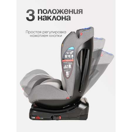 Автокресло Tomix Diamond Isofix 0+/1/2 (0-25 кг) серый