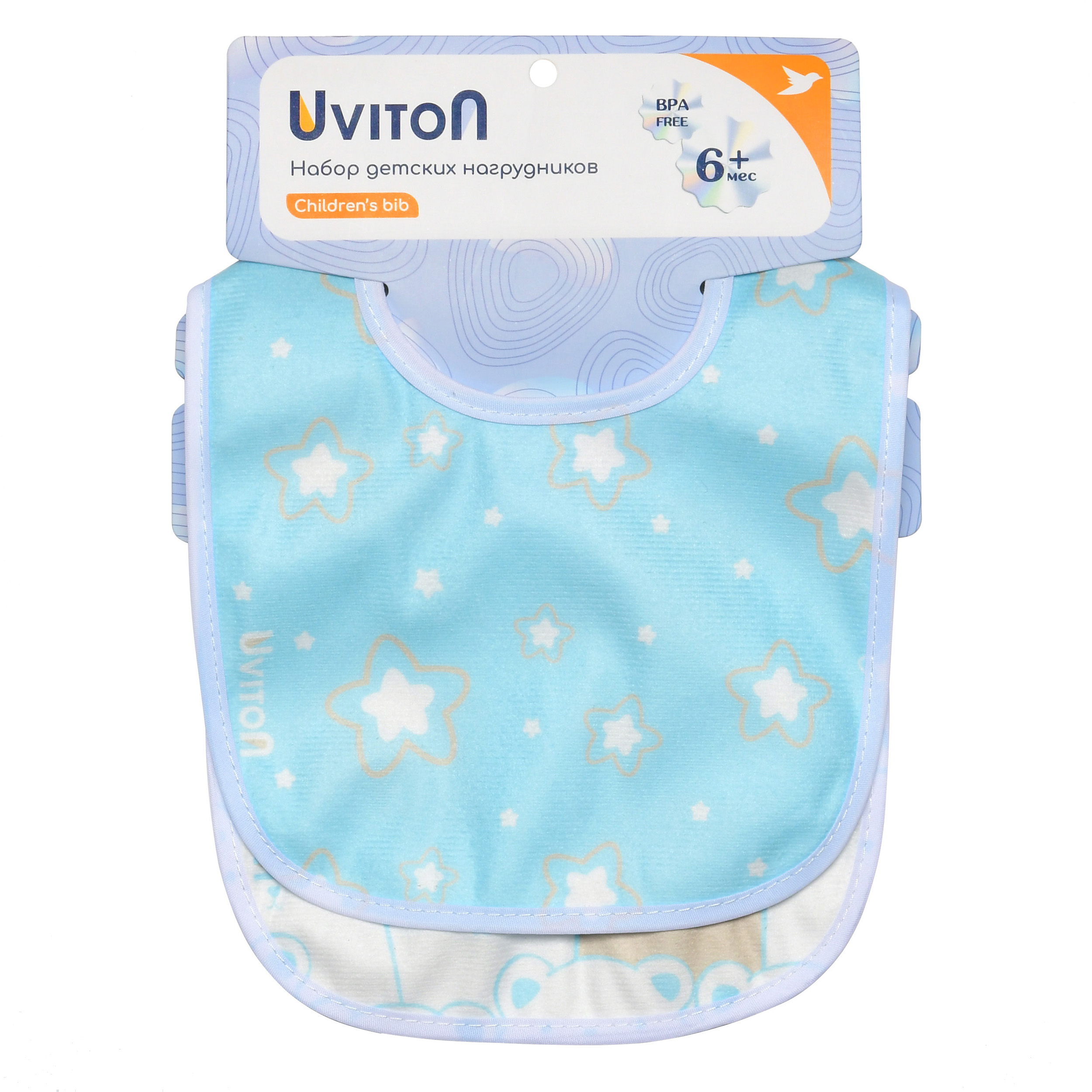 Нагрудник Uviton текстиль 2 шт. в ассортименте - фото 7