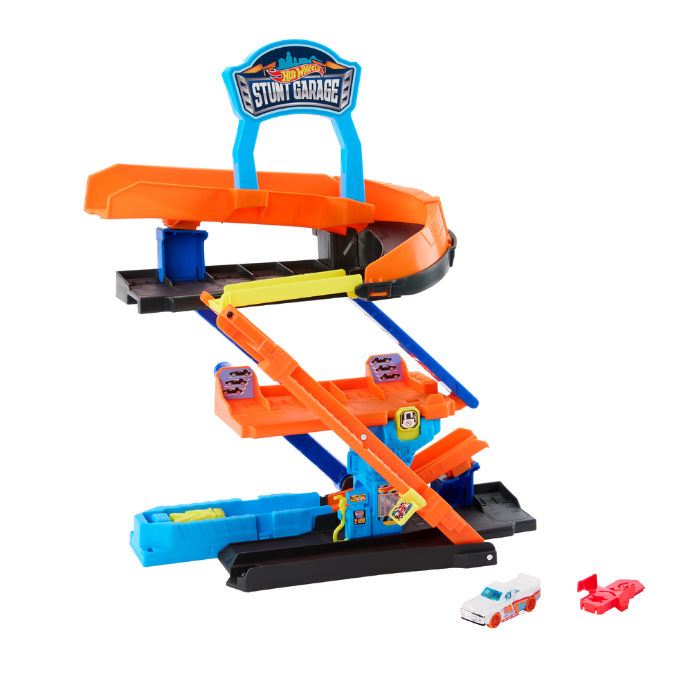 Парковка Hot Wheels City Гараж-трансформер JHL94 - фото 2
