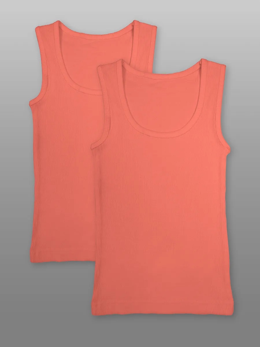 Майка 2 шт UZCOTTON UZ-M2-G/Коралл - фото 1