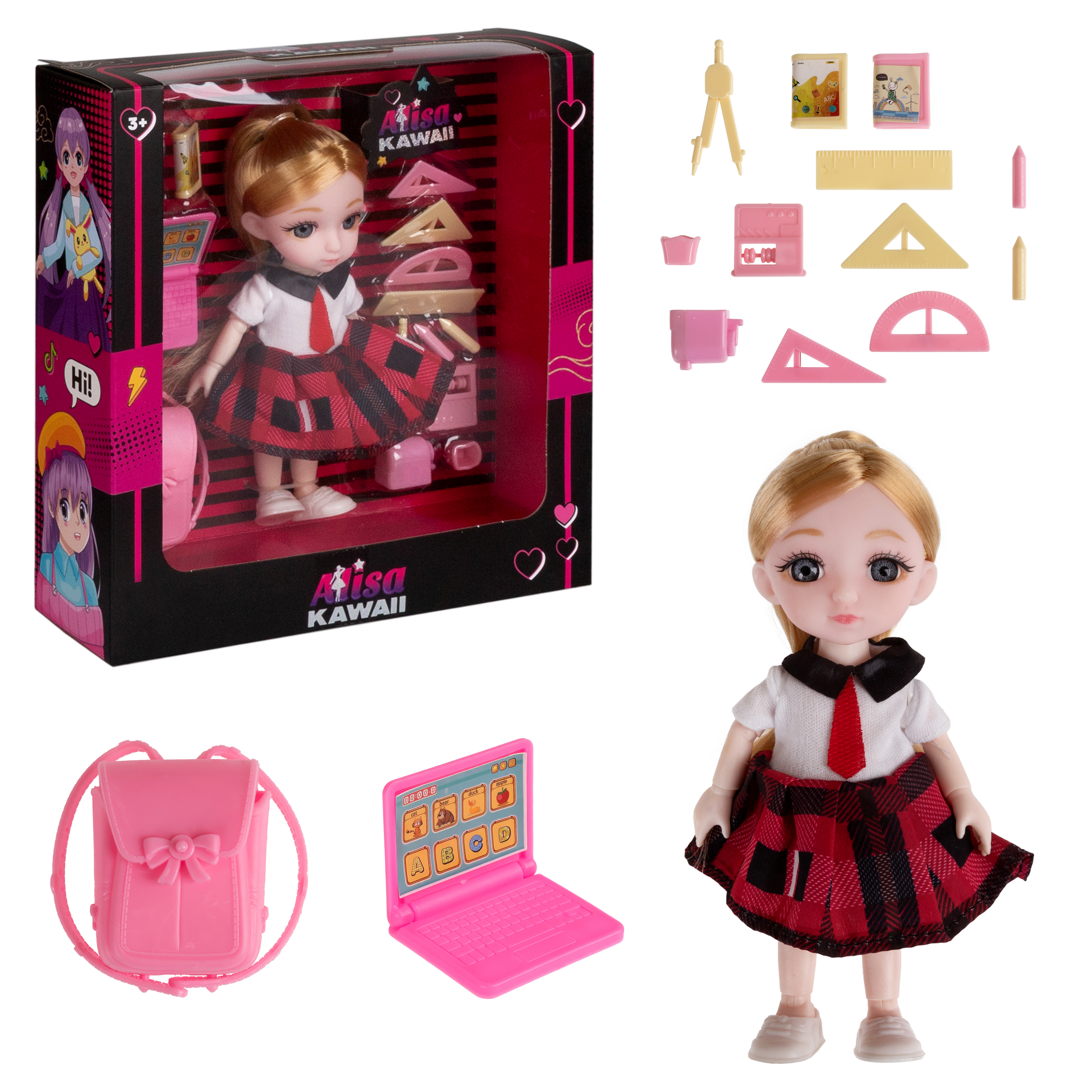 Кукла мини 1TOY Alisa Kawaii Т24358 - фото 7