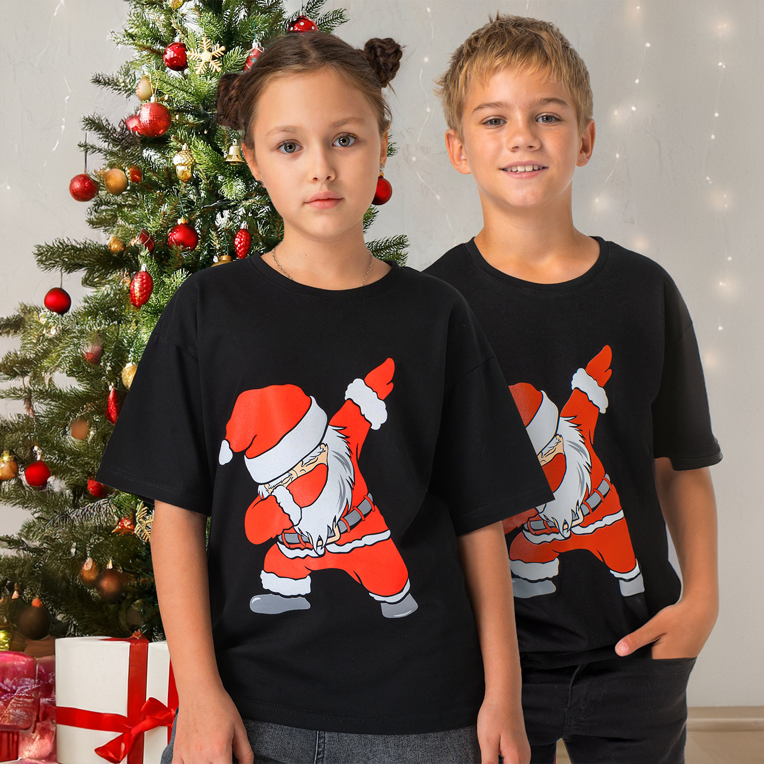 Футболка HappyFox HF0178SPPsanta.черный - фото 2