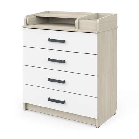 Пеленальный комод aton baby furniture Marvin шимо светлый белый