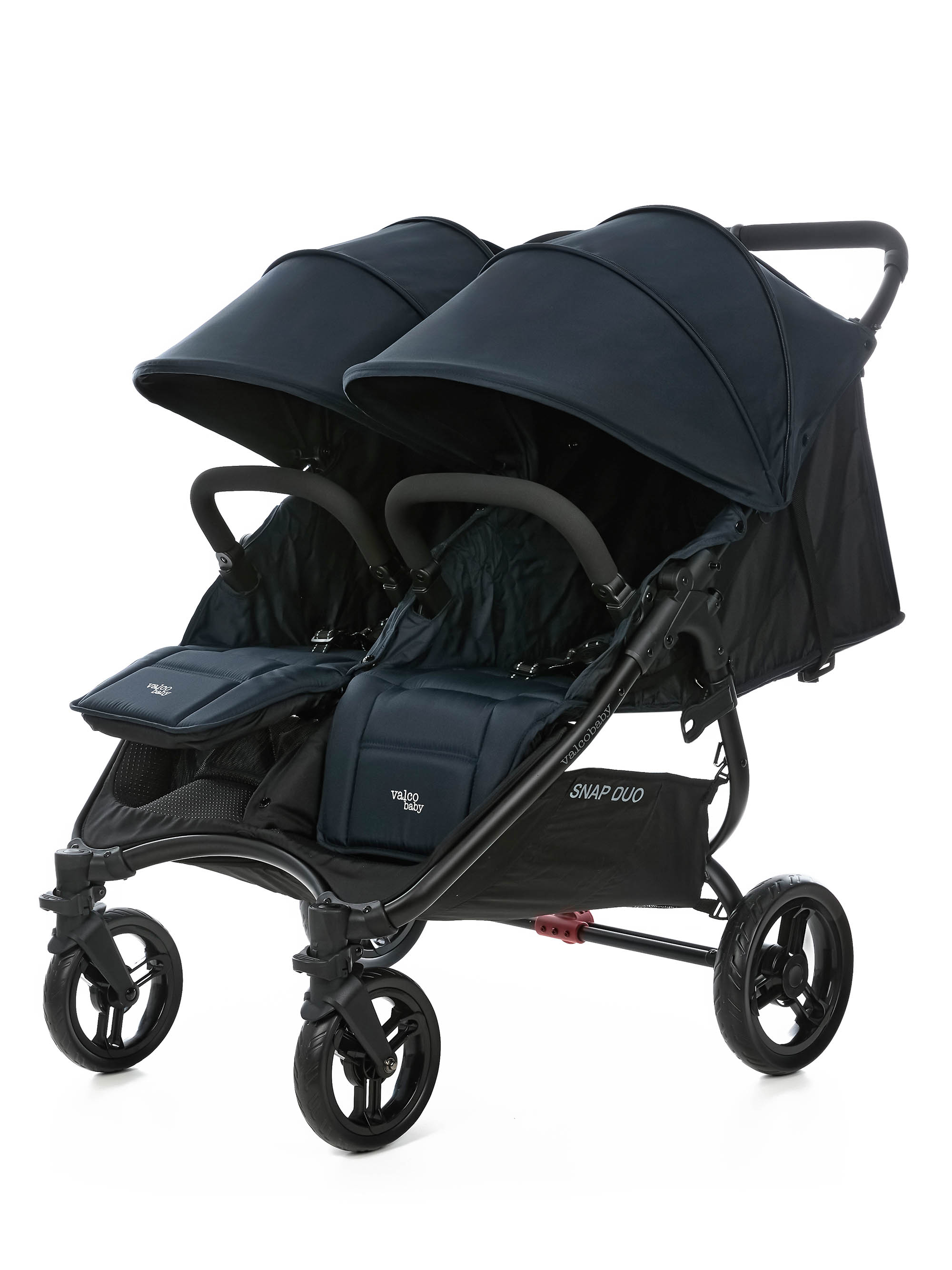 Коляска прогулочная для двойни Valco baby Snap Duo Flatt Matt синий - фото 21