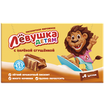 Пирожное бисквитное Левушка детям с варёной сгущёнкой 140г