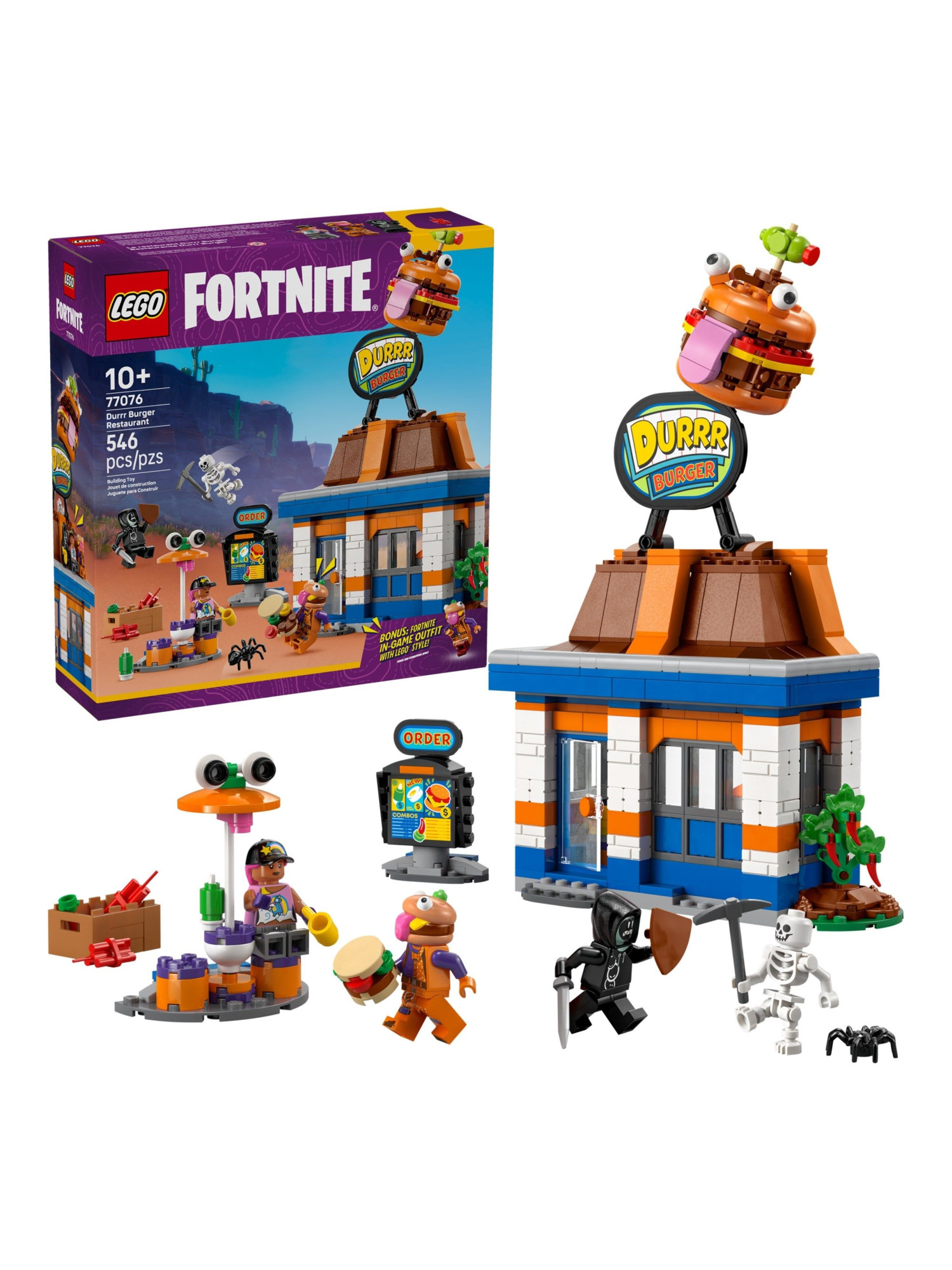 Конструктор LEGO Fortnite Ресторан Дуррр-Бургер 546 дет. - фото 4