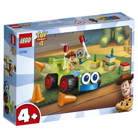 Конструктор LEGO 4+ Вуди на машине блочный