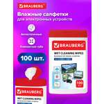 Моющее средство Brauberg для экранов 100 шт.