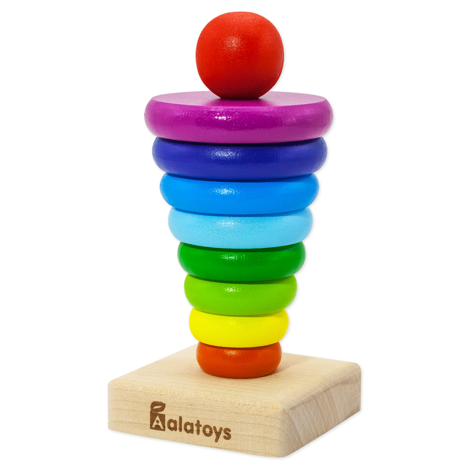 Игрушка Alatoys пирамидка - фото 12