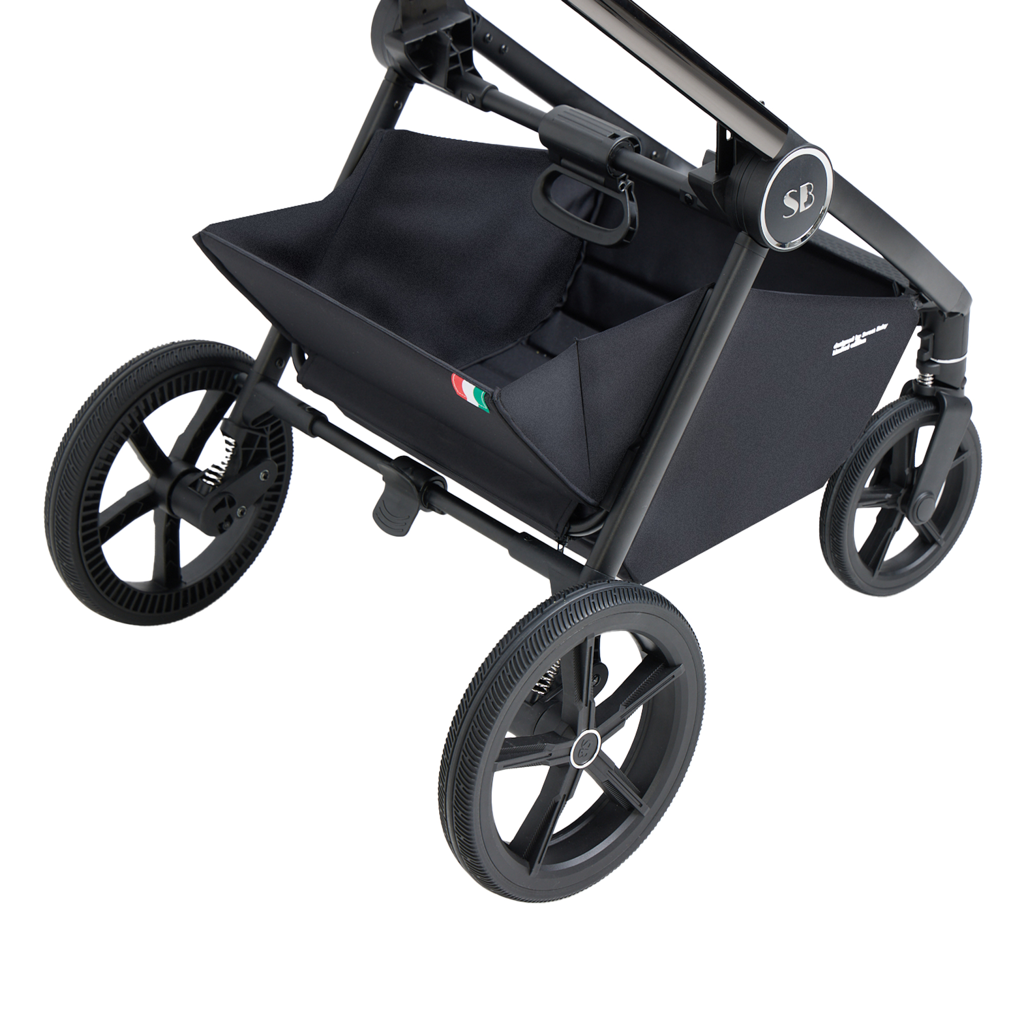 Коляска 3в1 Sweet Baby Elegante Chrome Black черный - фото 69