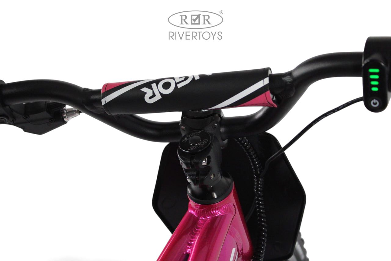 Электромотоцикл RIVERTOYS A001AA-MOTO-PINK - фото 12