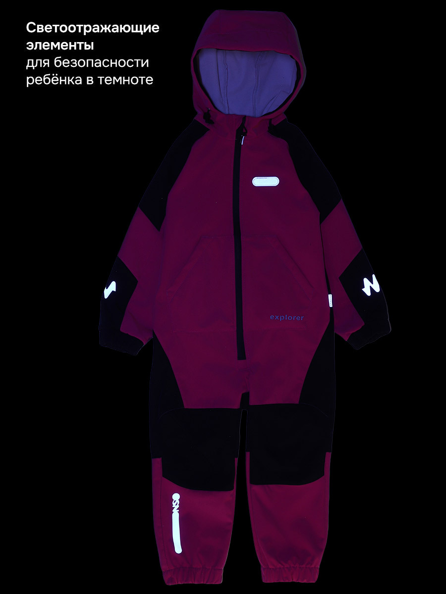 Комбинезон NIKASTYLE 8л15026 фуксия/черный - фото 7