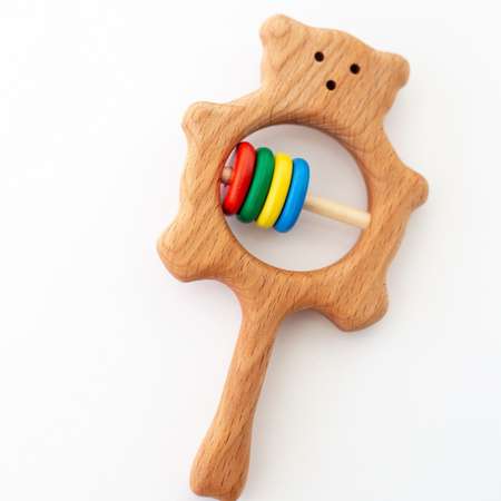Игрушка Mag Wood погремушка Мишутка