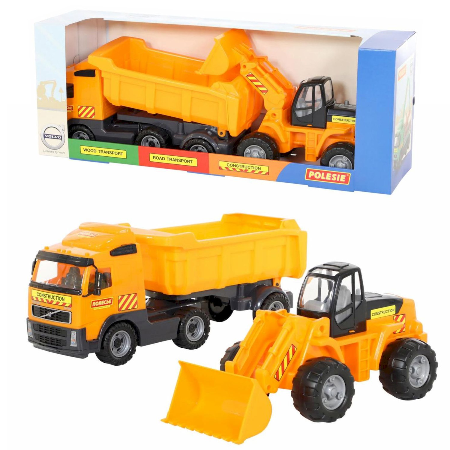 Игровой набор Полесье Volvo Самосвал и трактор-погрузчик 0384_PLS - фото 1