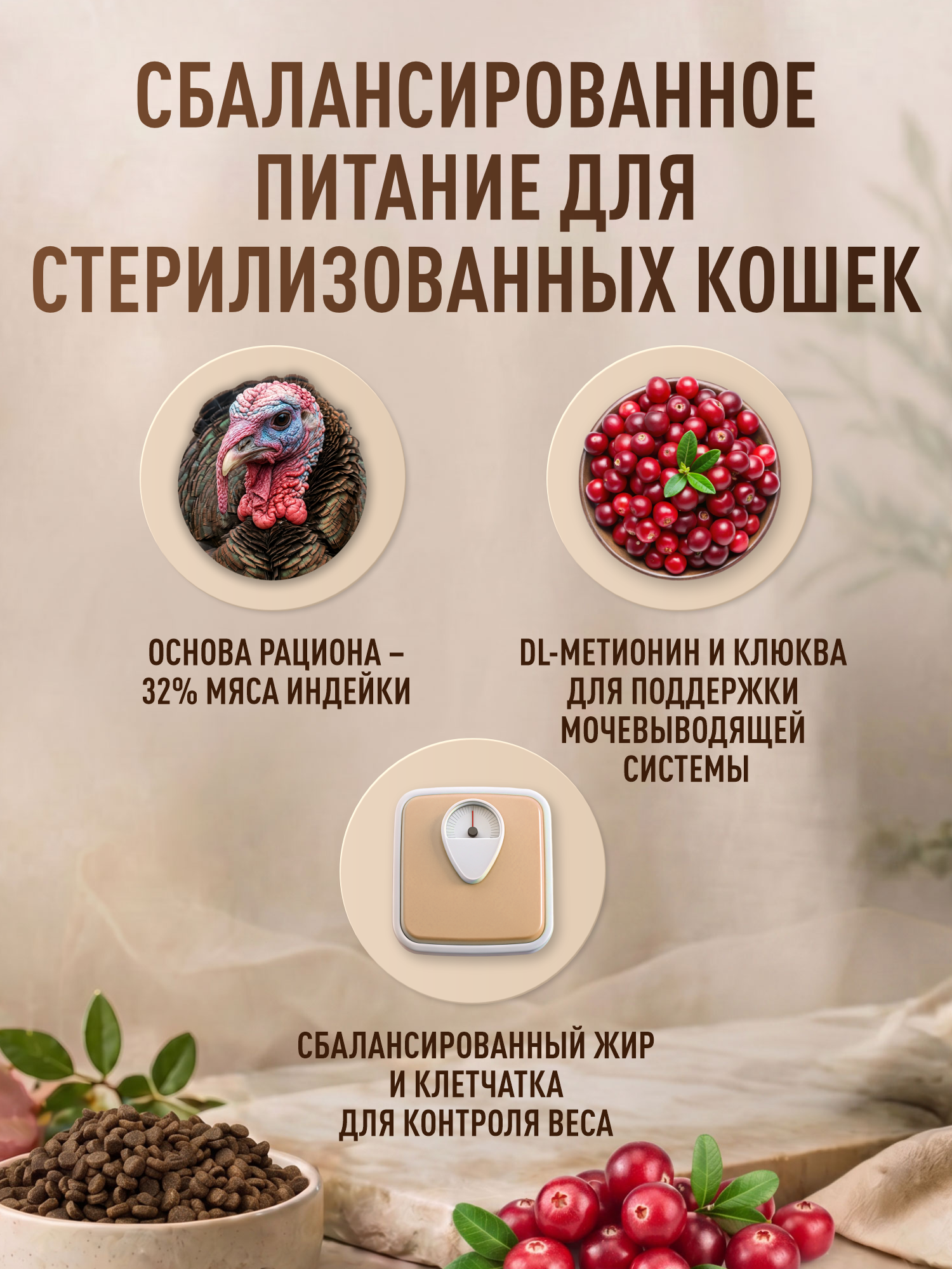 Корм для кошек сухой для стерилизованных Clan Classic Sterilized 30/14 индейка 20кг - фото 2