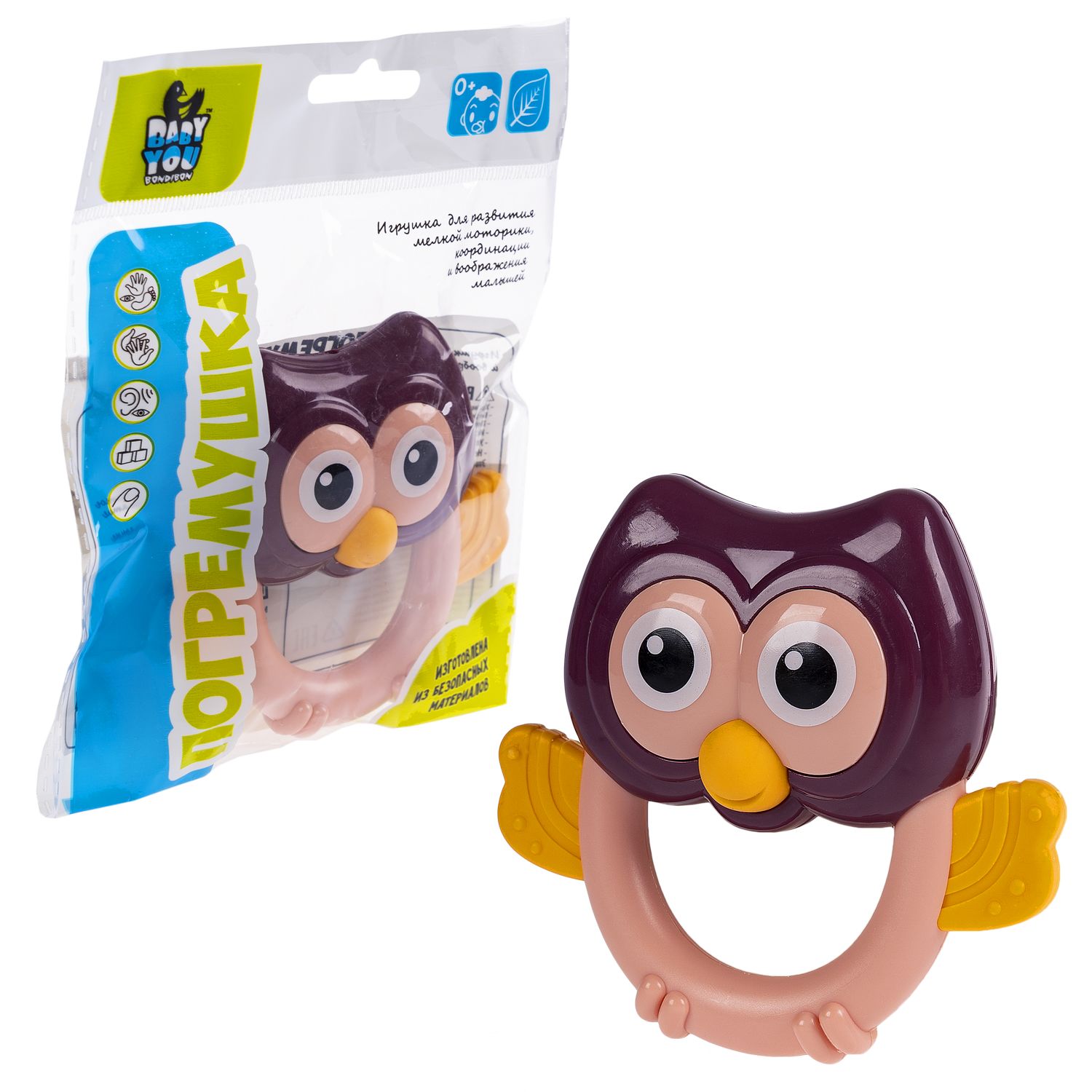 Игрушка Bondibon погремушка Сова - фото 3