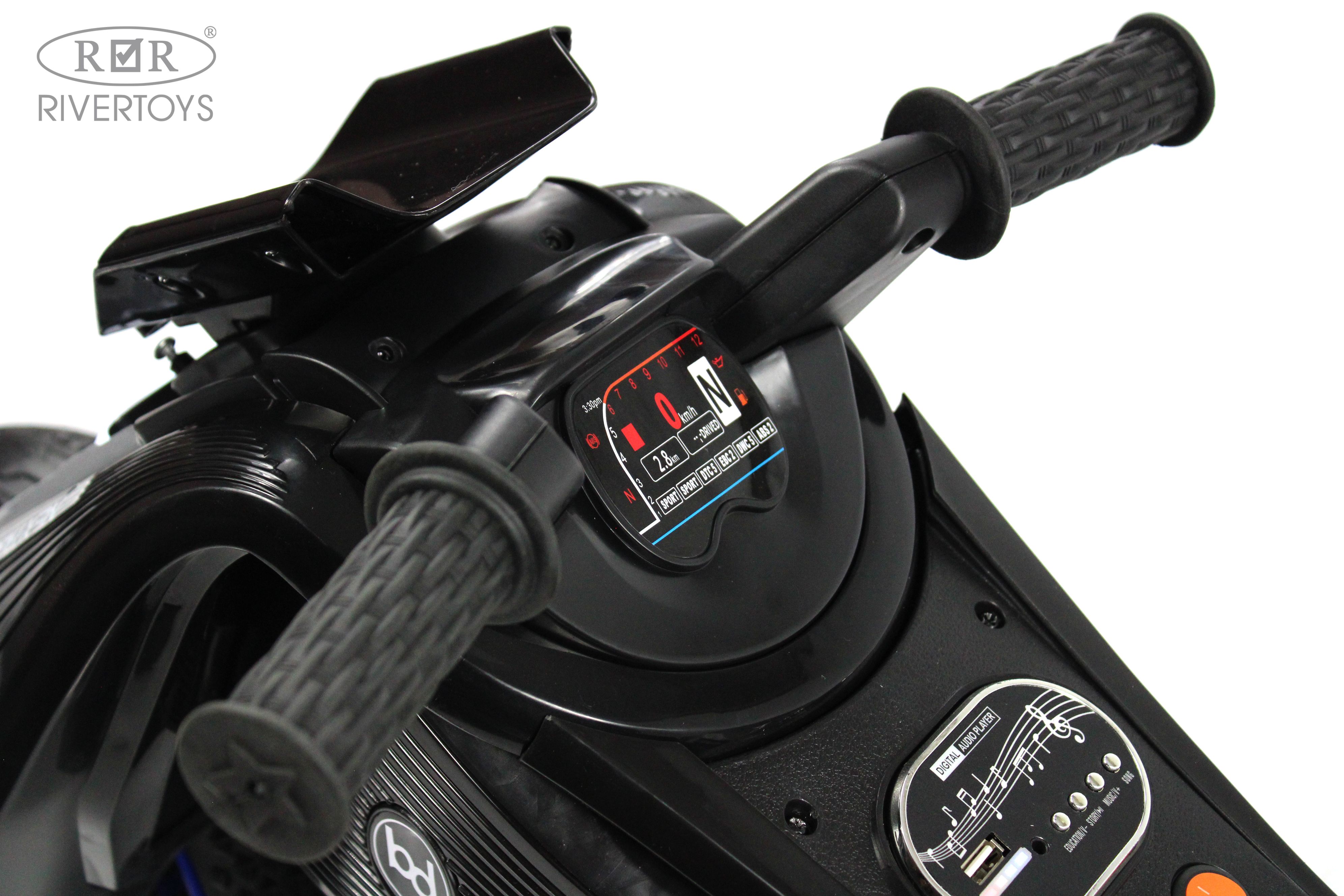 Электромобиль RIVERTOYS K333PX-BLACK - фото 12