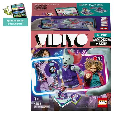 Конструктор LEGO VIDIYO Битбокс Диджея Единорога блочный