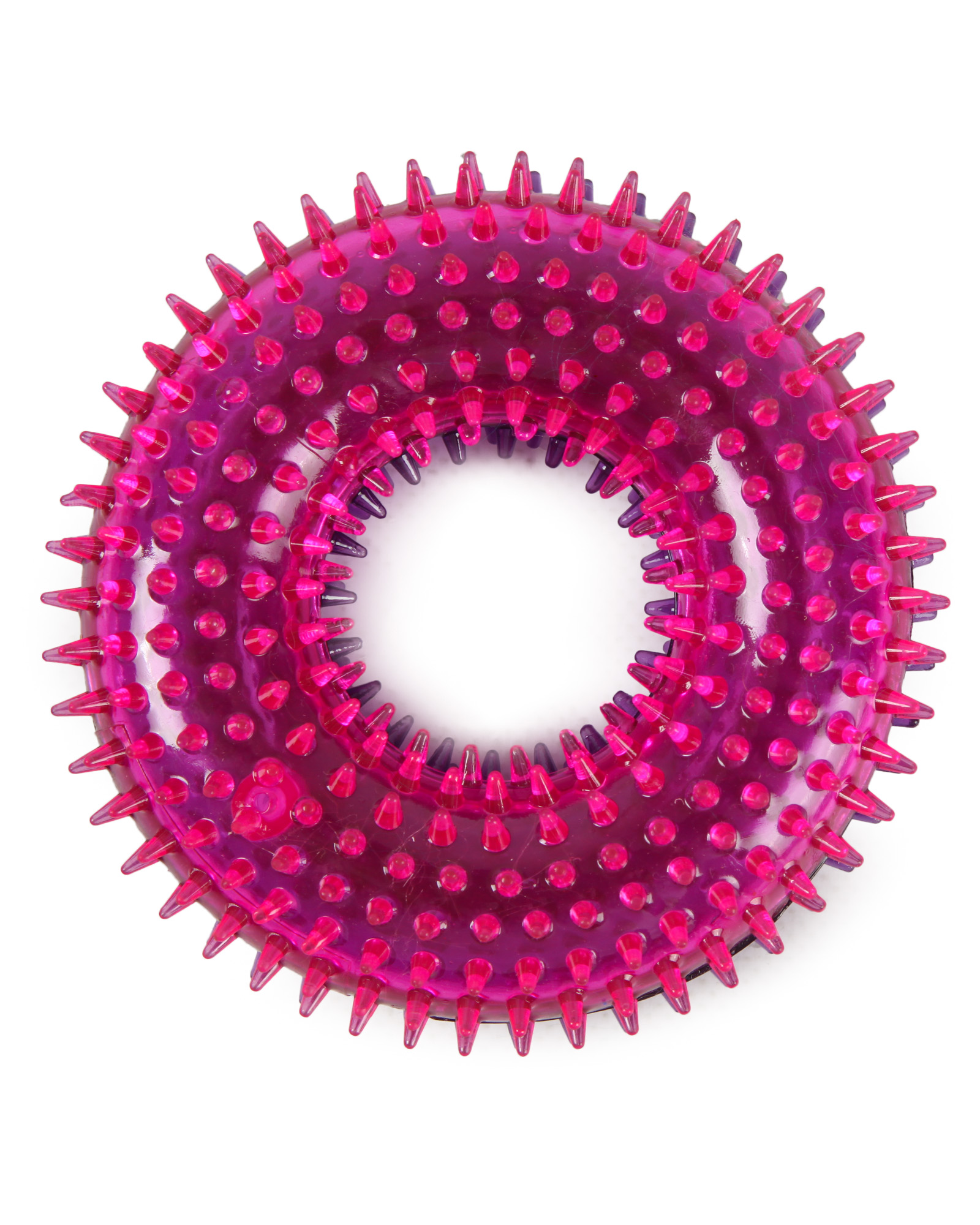 Игрушка для собак Barbaks Массажное кольцо с зубчиками пищит 12.5*4.3см ТПР в ассортименте - фото 7