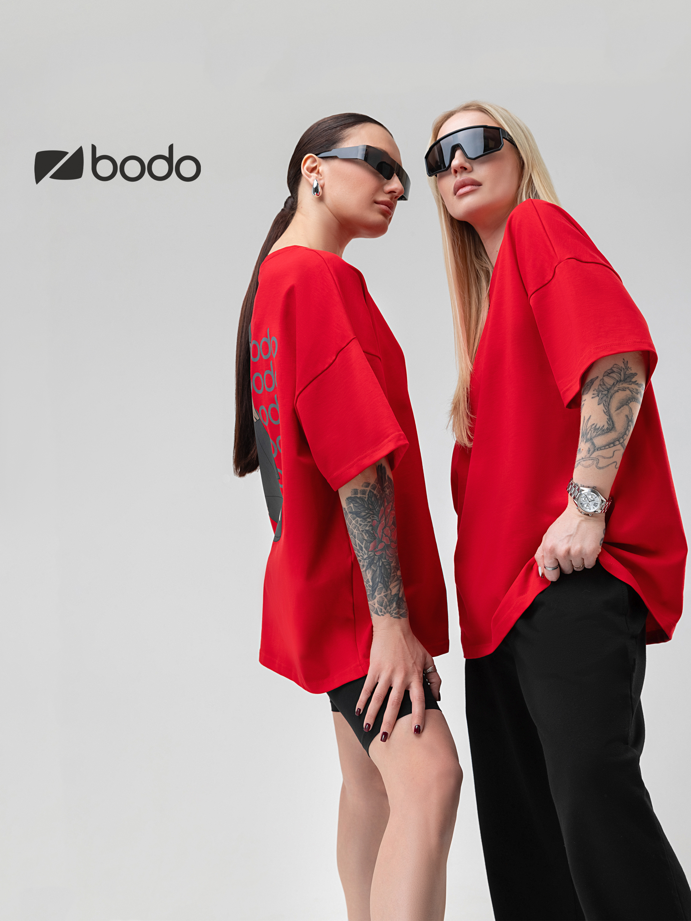 Футболка Bodo 36-138MU_красный (черный) - фото 3