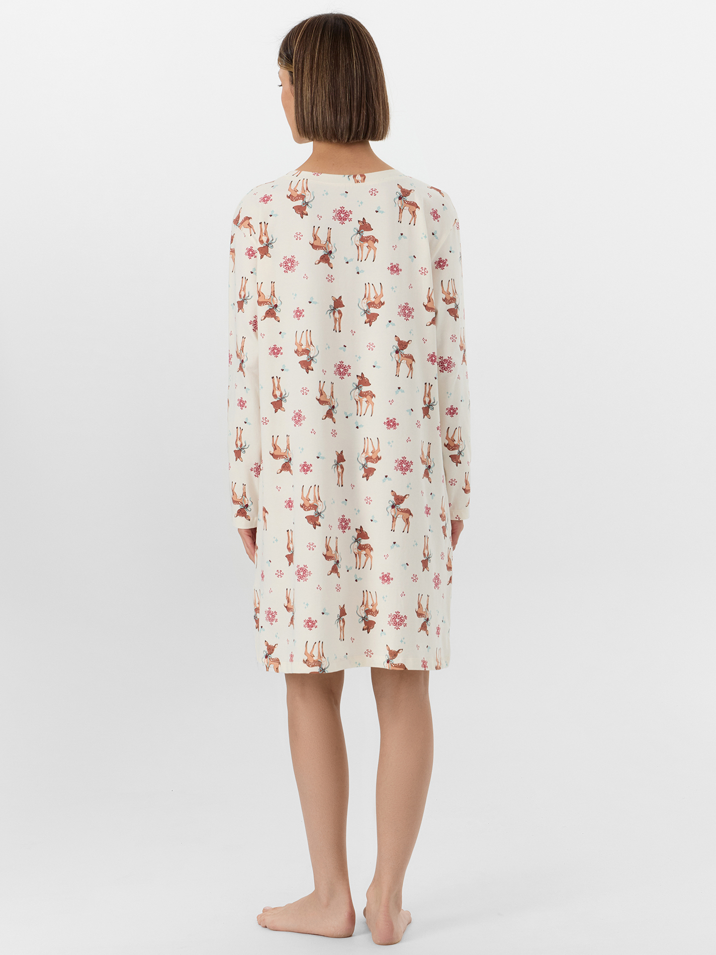 Сорочка ночная Mark Formelle (Марк Формэль) 572388/олени на молочном - фото 2