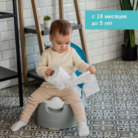 Горшок Summer Infant 3 в 1 Summer Infant Train With Me Potty серо-бирюзовый