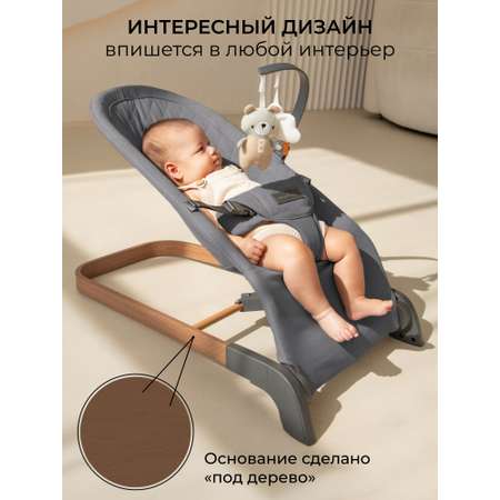 Детский шезлонг Amarobaby Harmony графит