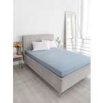 Простыня Селтекс серо-голубой 90 x 200 см на резинке