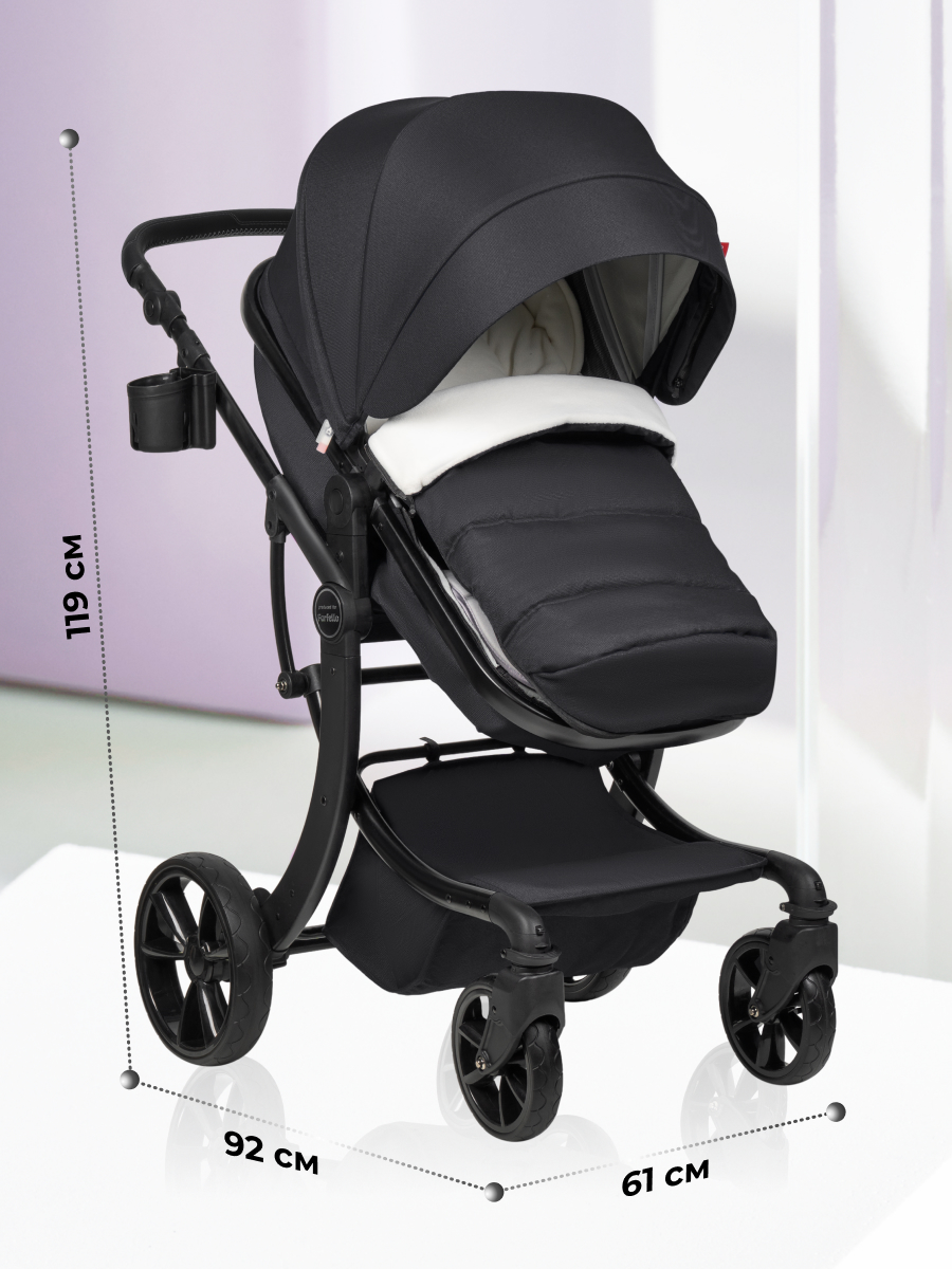 Коляска трансформер Aimile Original New Black черный - фото 13