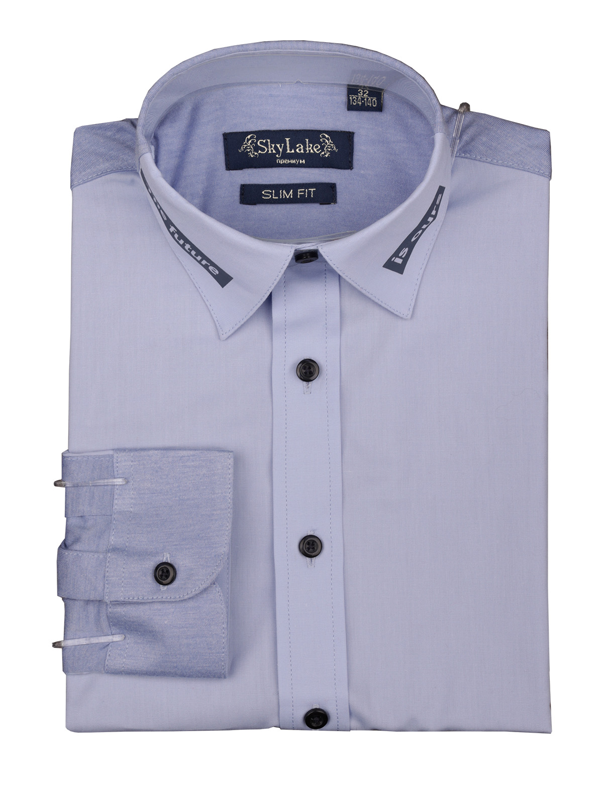 Рубашка Sky Lake 1269 PREMIUM SLIM FIT светло-голубой - фото 5