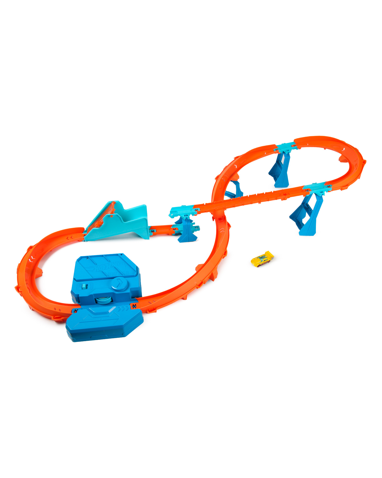 Трек Hot Wheels с трамплином и мотором 3 в 1 JDB49 - фото 1