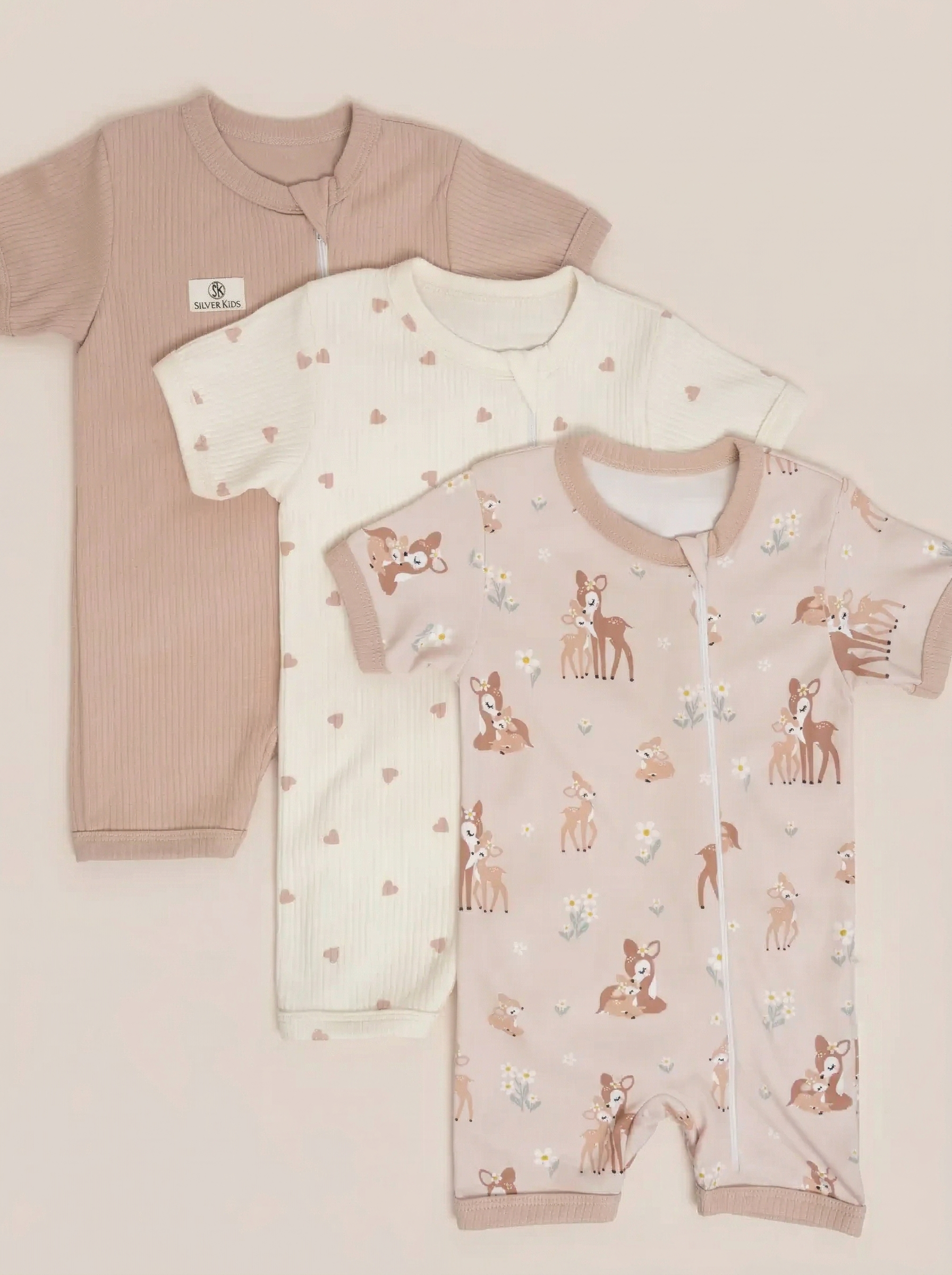 Комбинезон 3 шт Супер Пупс нбр/3пр/псчн/молн/леснаясказка - фото 1