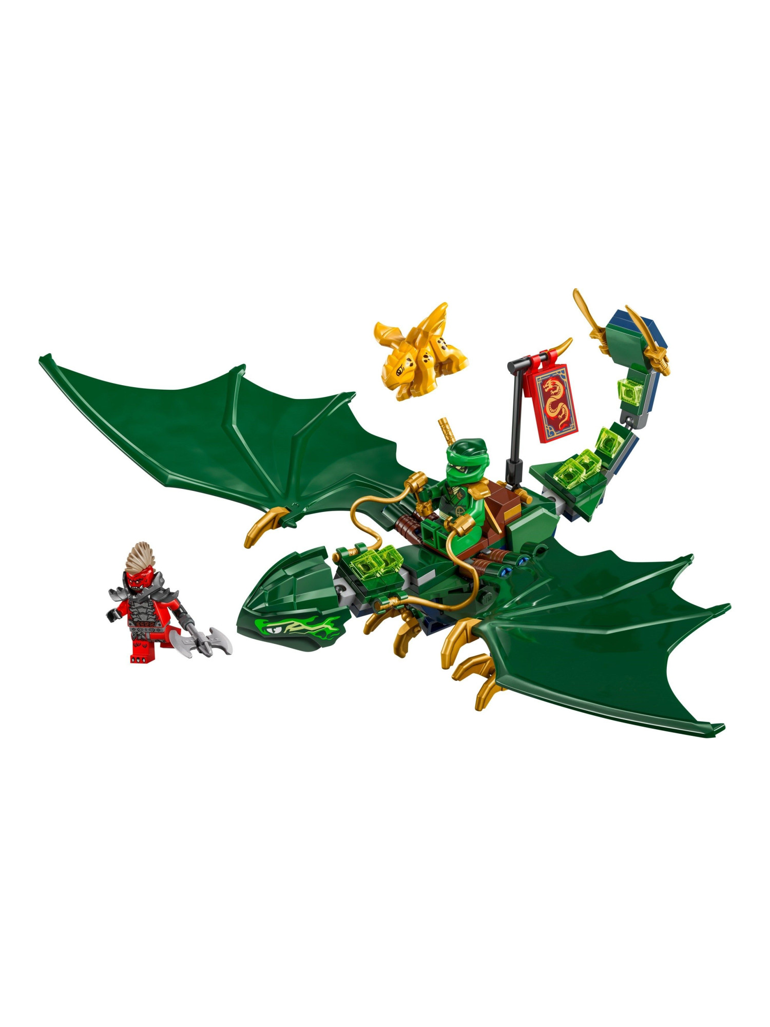 Конструктор LEGO NINJAGO Зелёный дракон Ллойда 128 дет. - фото 2