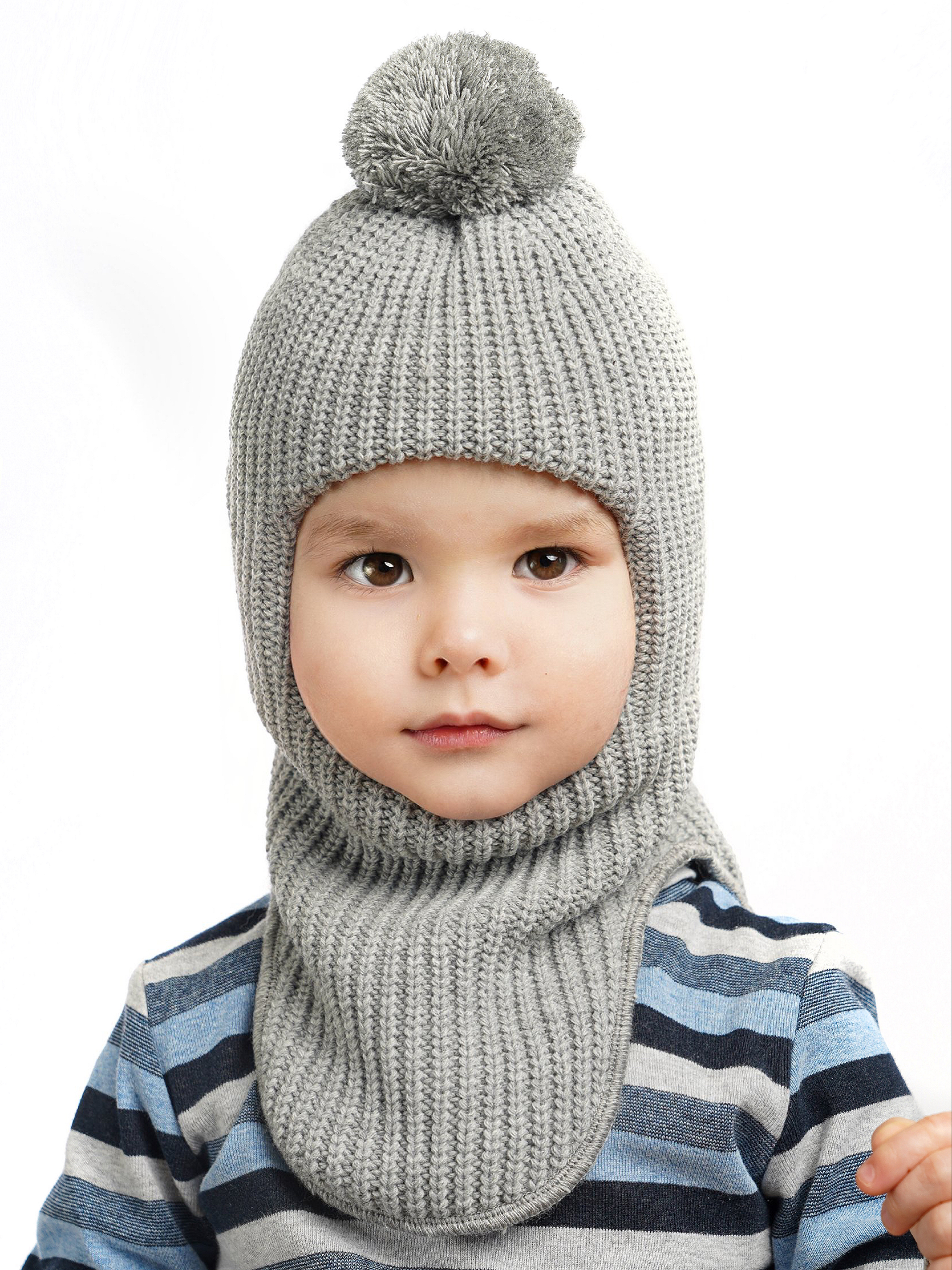 Шапка ПриКиндер U-W_22324 Цвет: Серый - фото 1