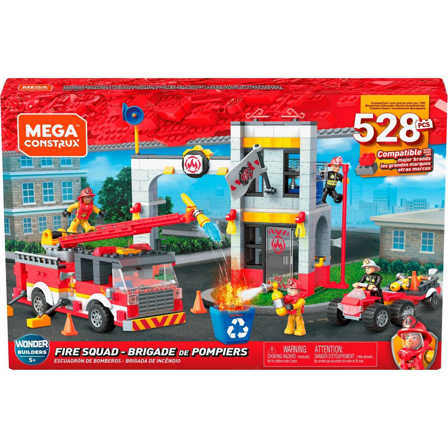 Конструктор Mega Construx Пожарная команда блочный - фото 1