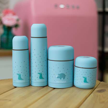 Термос Miniland для жидкостей Silky Thermos 350 мл голубой