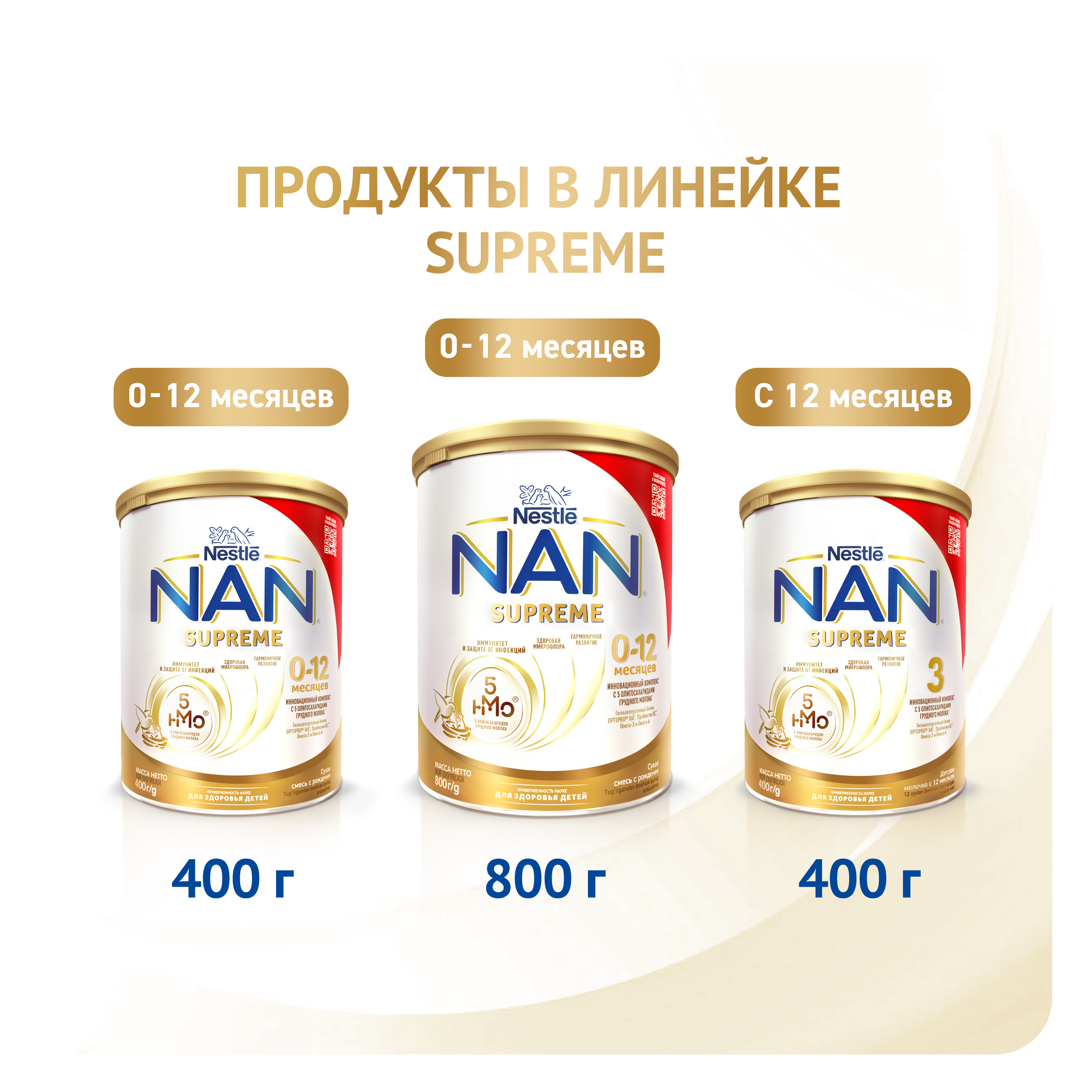 Смесь сухая NAN Supreme молочная 0-12 мес 400 г - фото 14