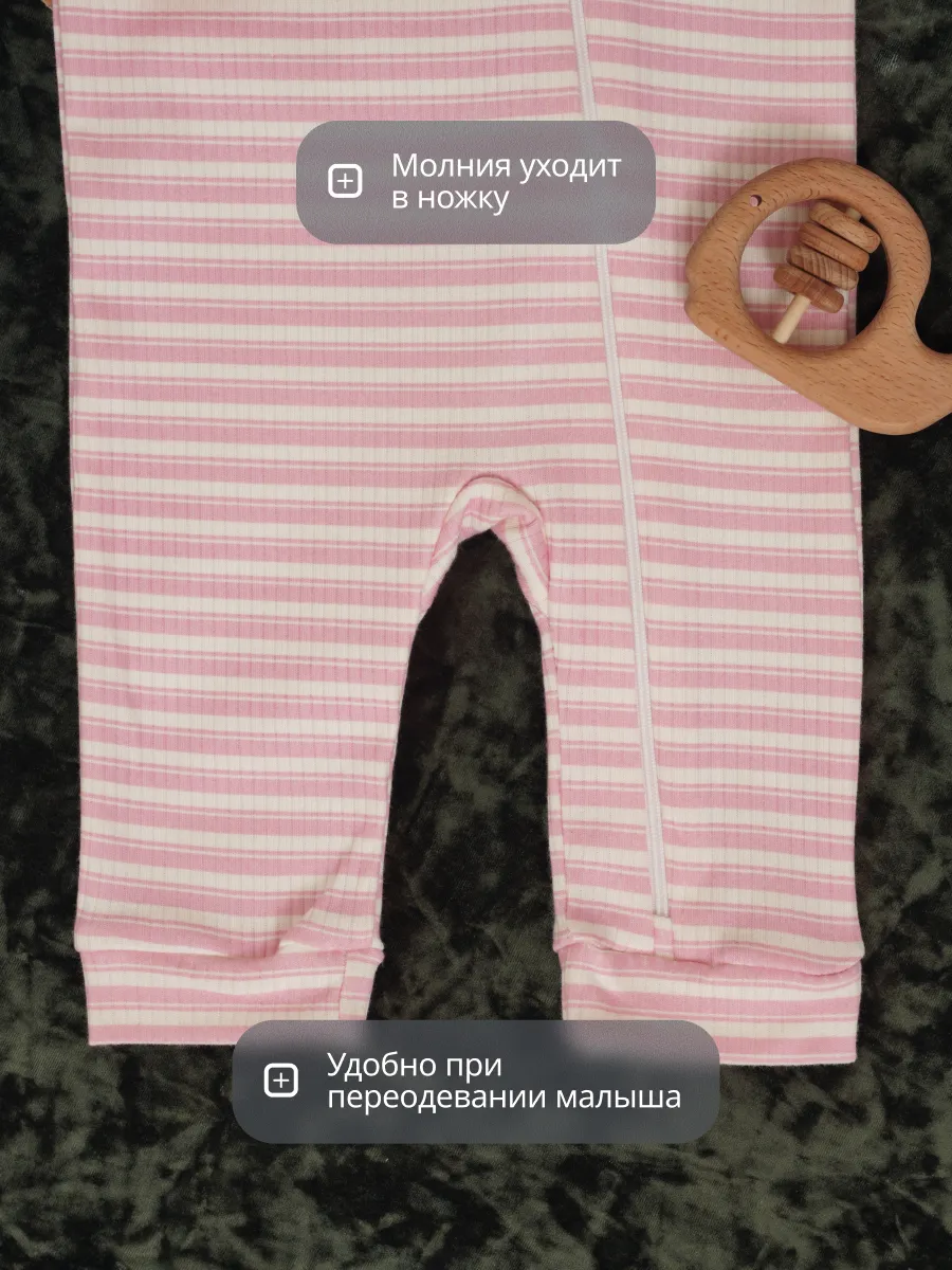 Комбинезон 3 шт Супер Пупс нбр/3пр/кмбнмол/розовыеягодки - фото 14