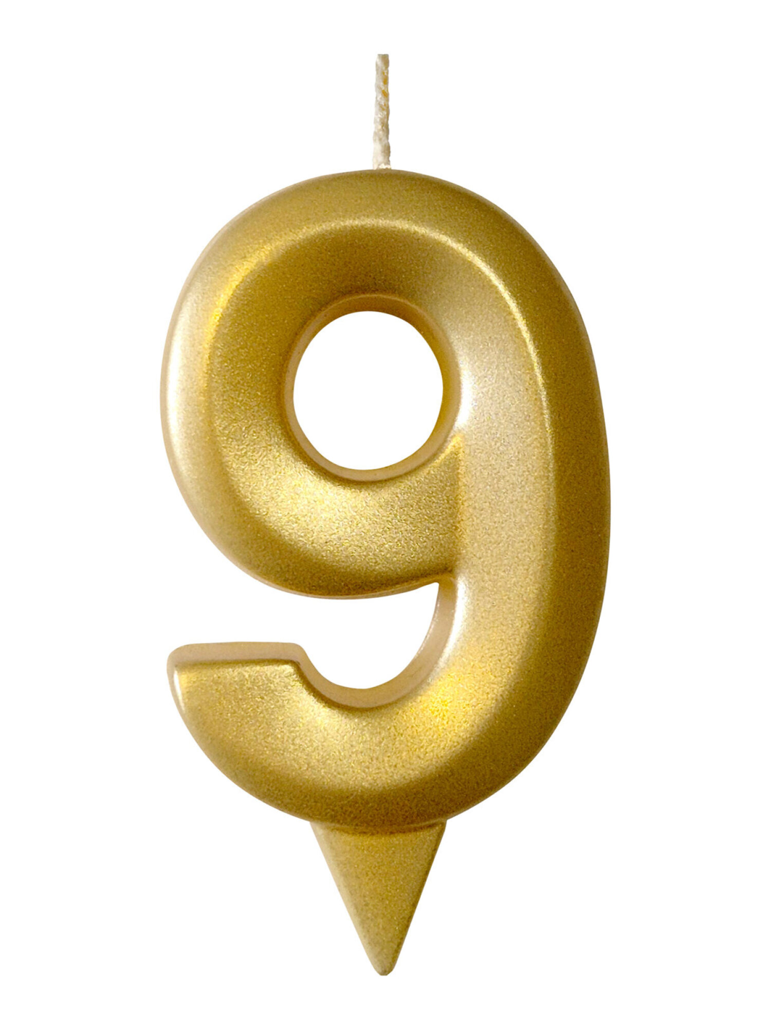 Свеча-цифра для торта Свечной маркет украшение в виде цифры 9 7 см на ножке - фото 2
