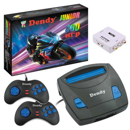 Игровая приставка Dendy Junior 400 + конвертер