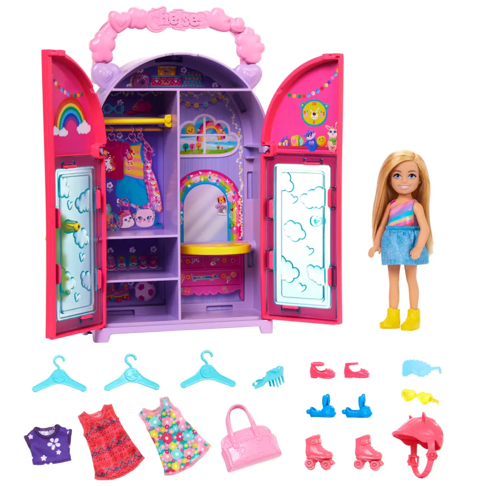 Кукла мини Barbie Chelsea Шкаф Челси HXN03 HXN03 - фото 3
